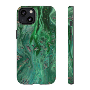 Light Green Ink Art iPhone Case (Protective) iPhone 13 Matte Phone Case