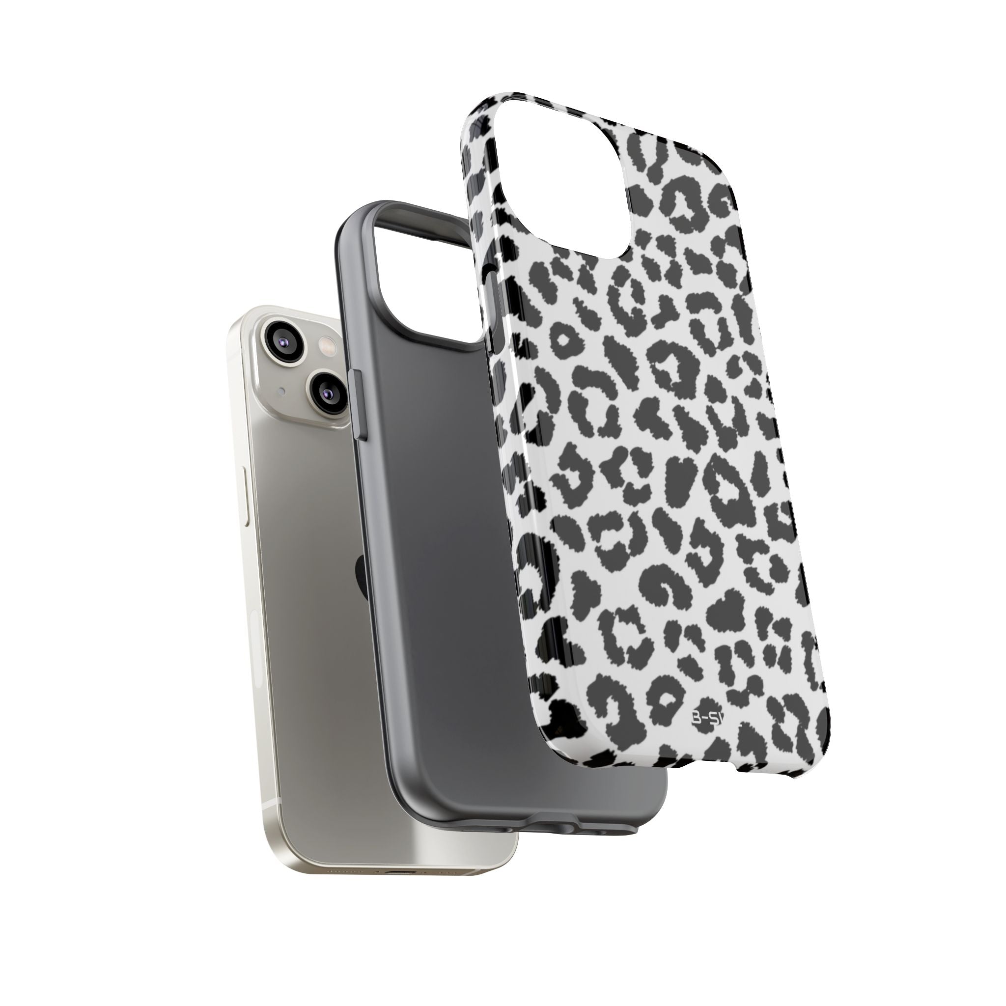 Monochrome Leopard Essence - iPhone Case