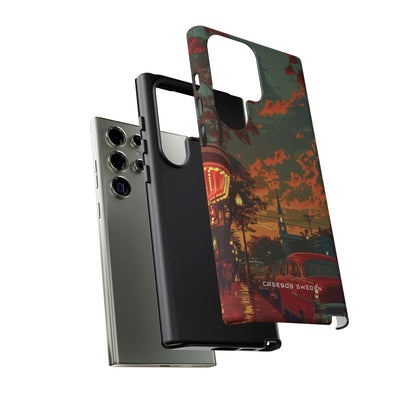 Mid-Century Nostalgia Streetscape Samsung S23 - Tough Phone Case