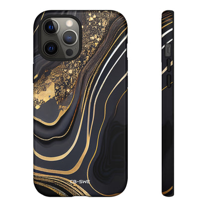 Elegant Gold Streams - iPhone Case