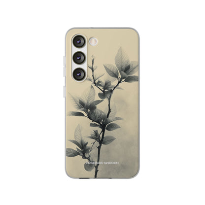 Beige Branch Art - Flexi Samsung S23 Phone Case