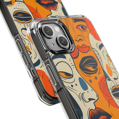 Tangled Faces Sunset iPhone 14 Plus Case - Impact