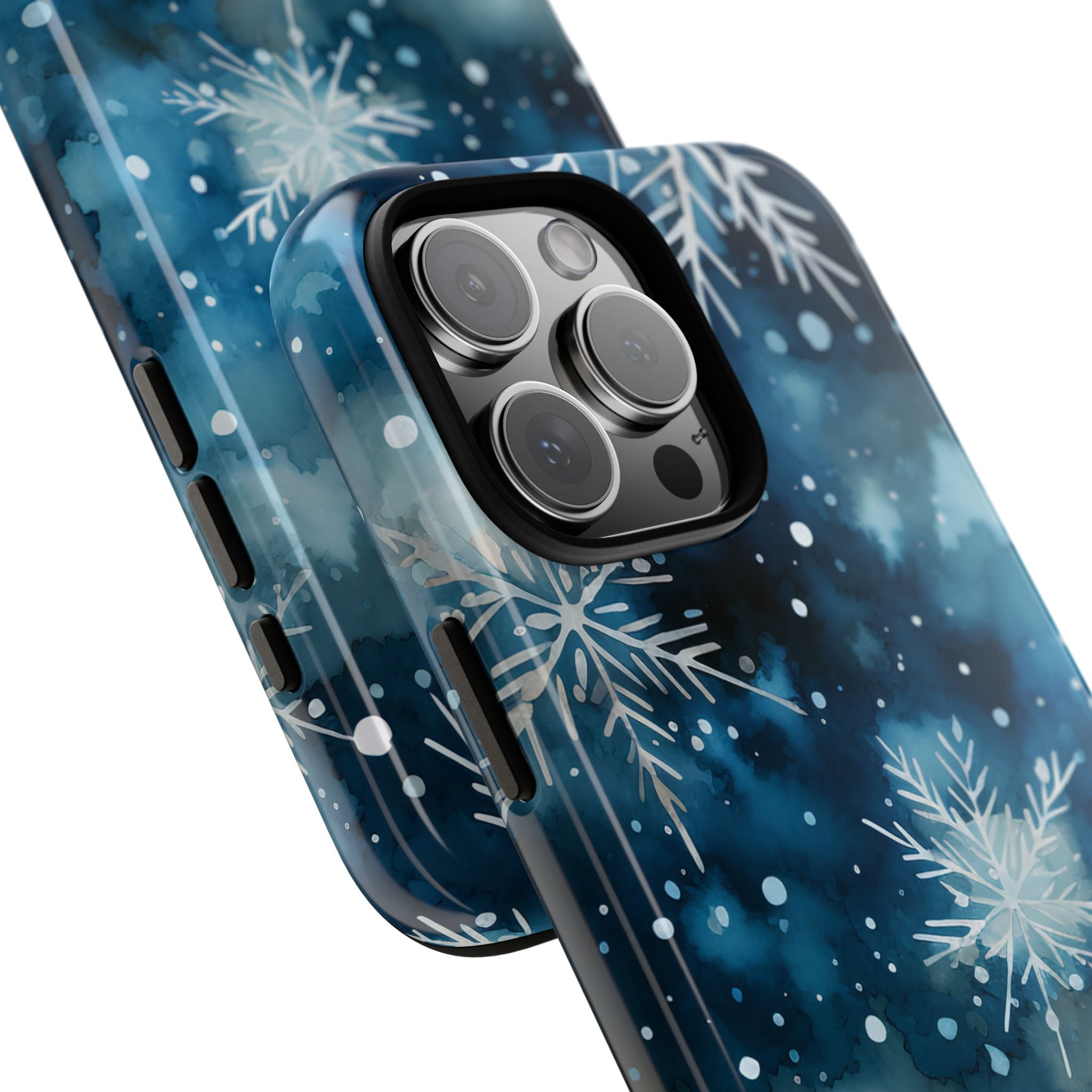 Winter Snowflakes Dance - iPhone Case