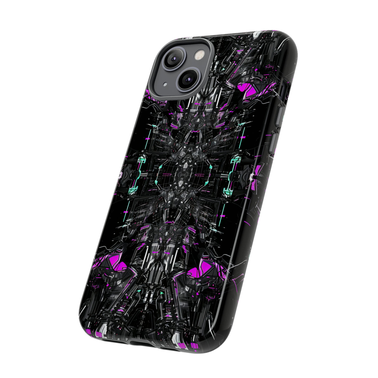 Purple Grid Mirage - Protective Phone Case