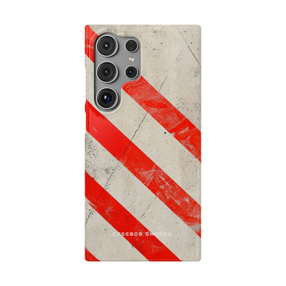 Striker Crimson Stripes Samsung S24 - Slim Phone Case