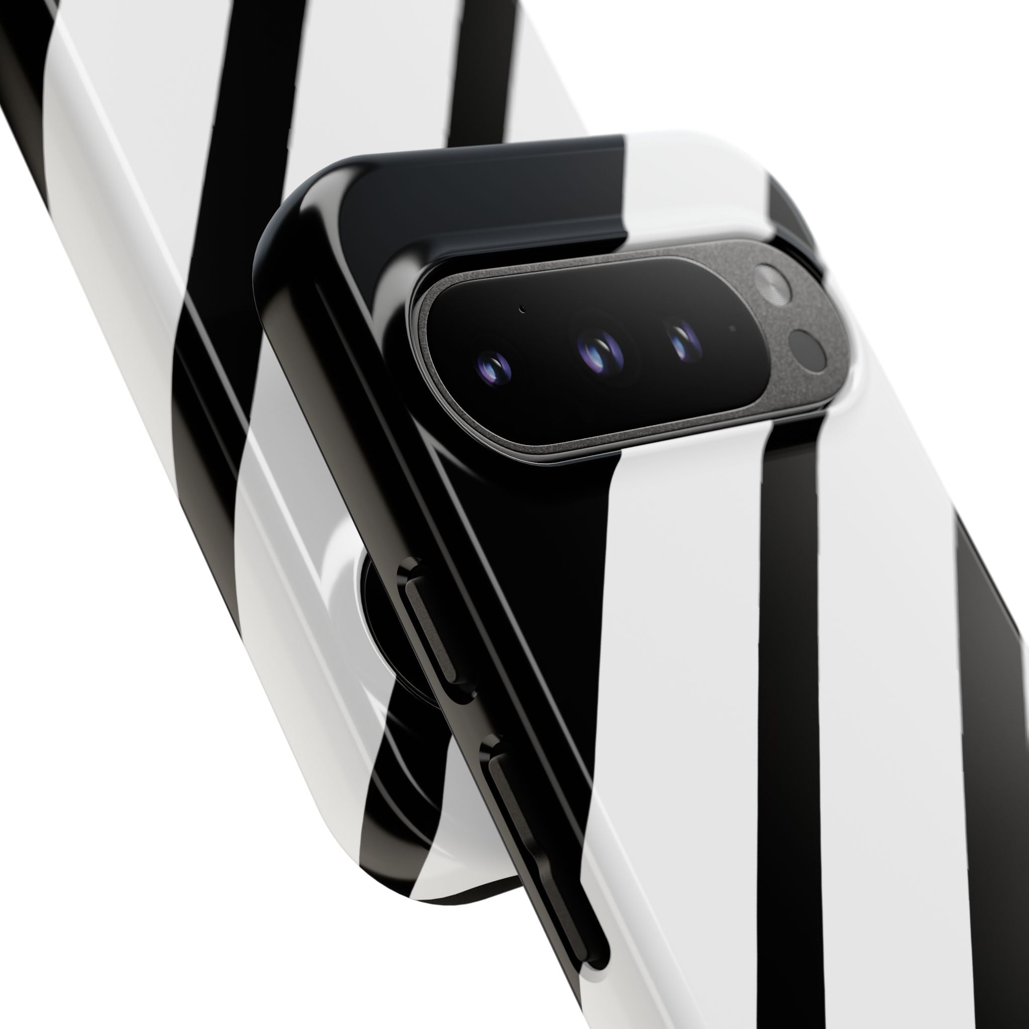 Diagonal Bands Noir Google Pixel 9 Pro Case - Tough