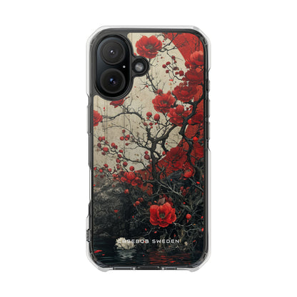 Zen Blossoms in Moonlight iPhone 16 - Clear Impact Phone Case