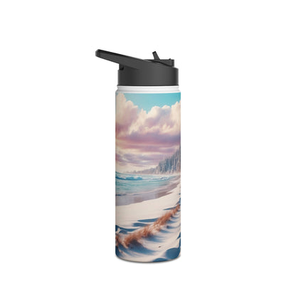 Snowy Footprints - Stainless Steel Water Bottle