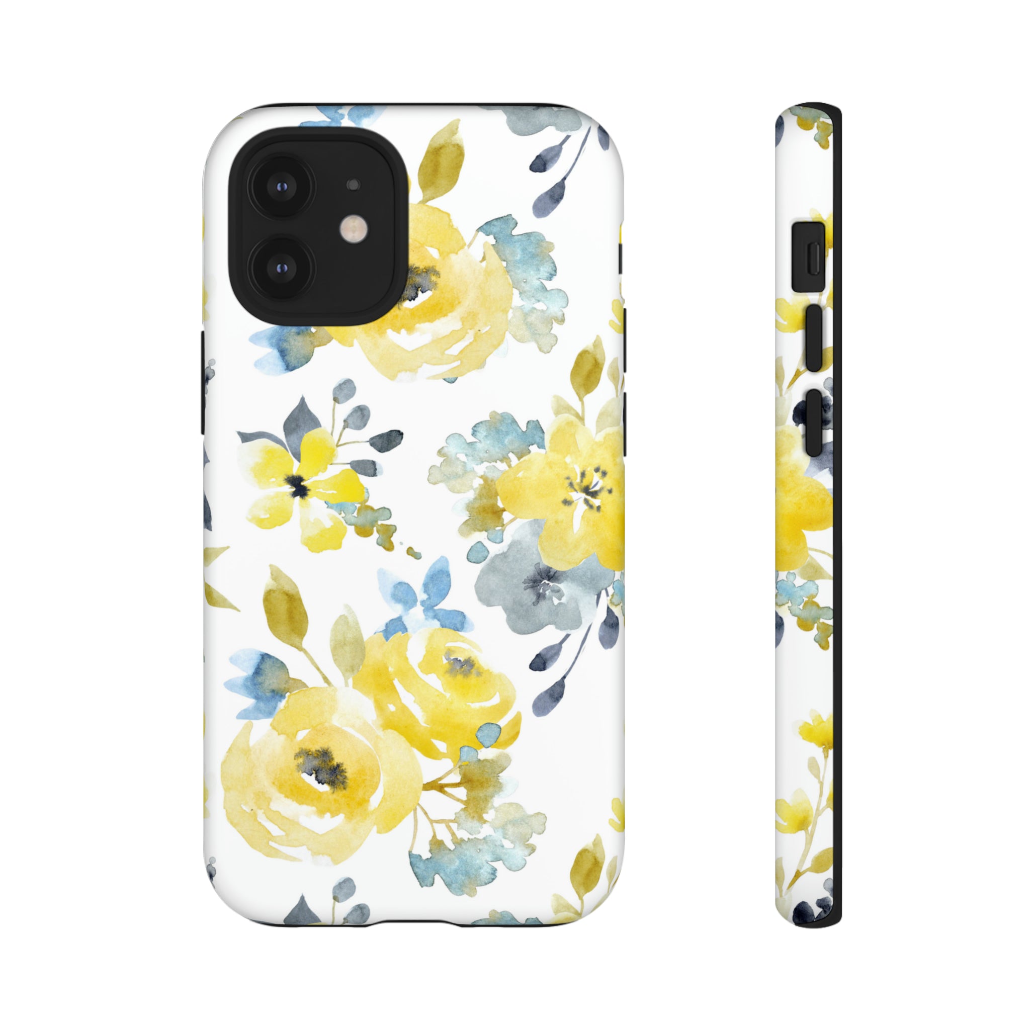 Yellow Floral - Protective Phone Case