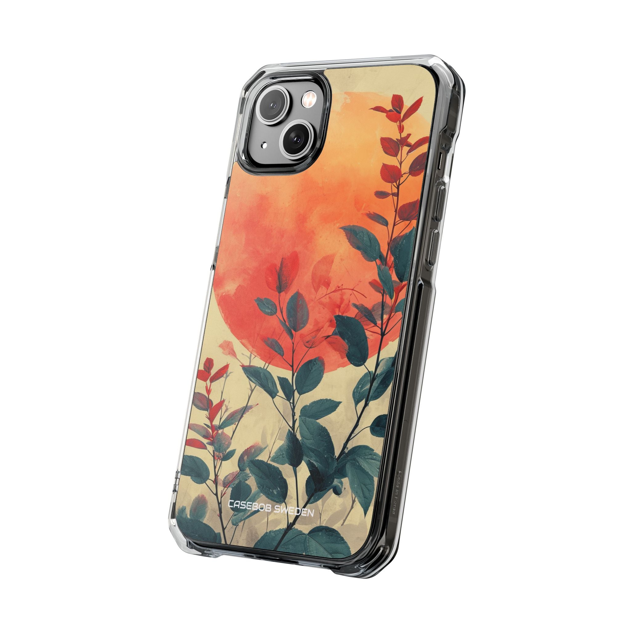 Orange Sun Harmony - Clear Impact iPhone 14 Phone Case