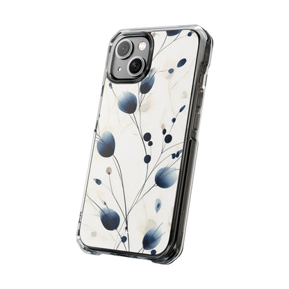 Floral Harmony Blue iPhone Case - Impact