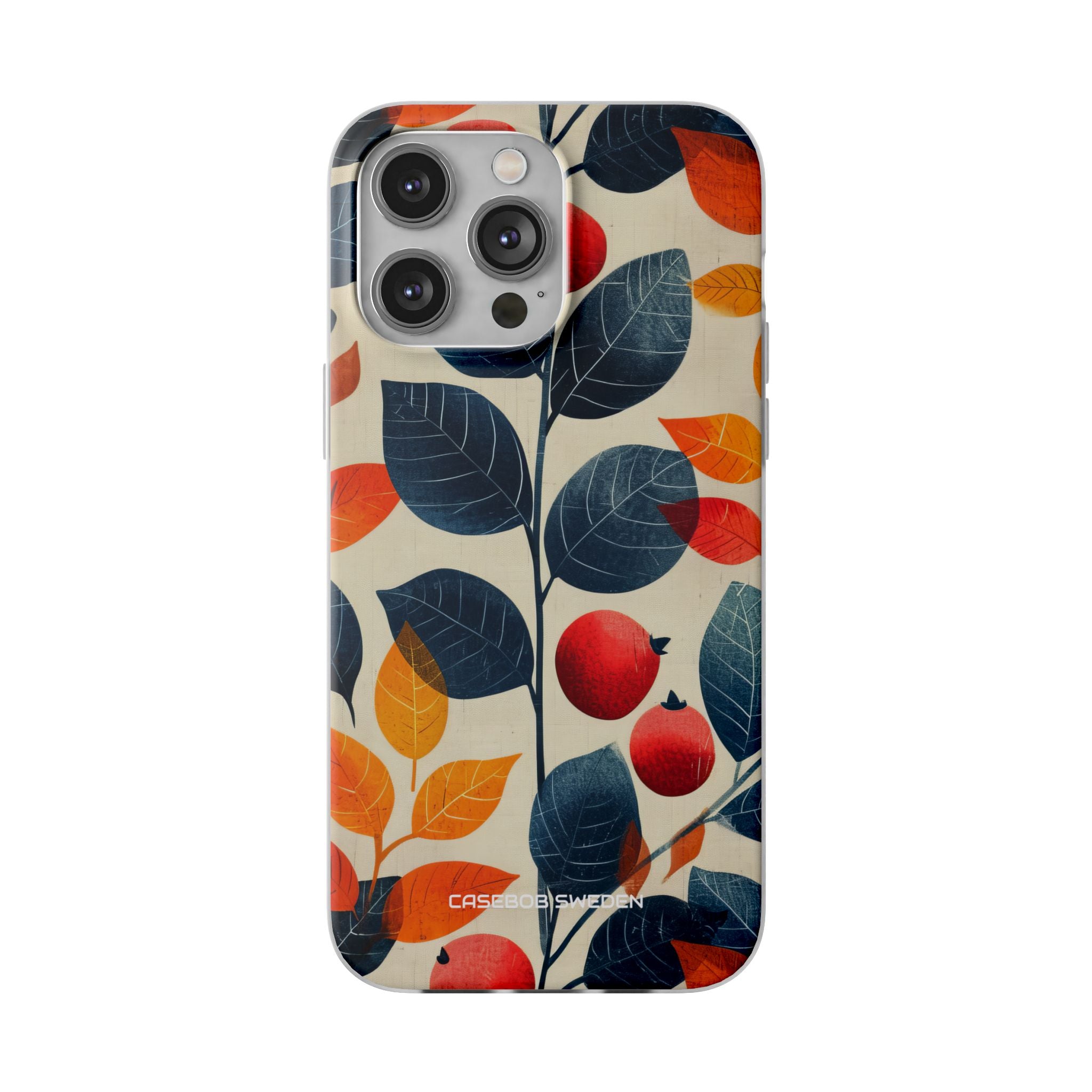 Autumn Nature Pattern - Flexi iPhone 14 Phone Case