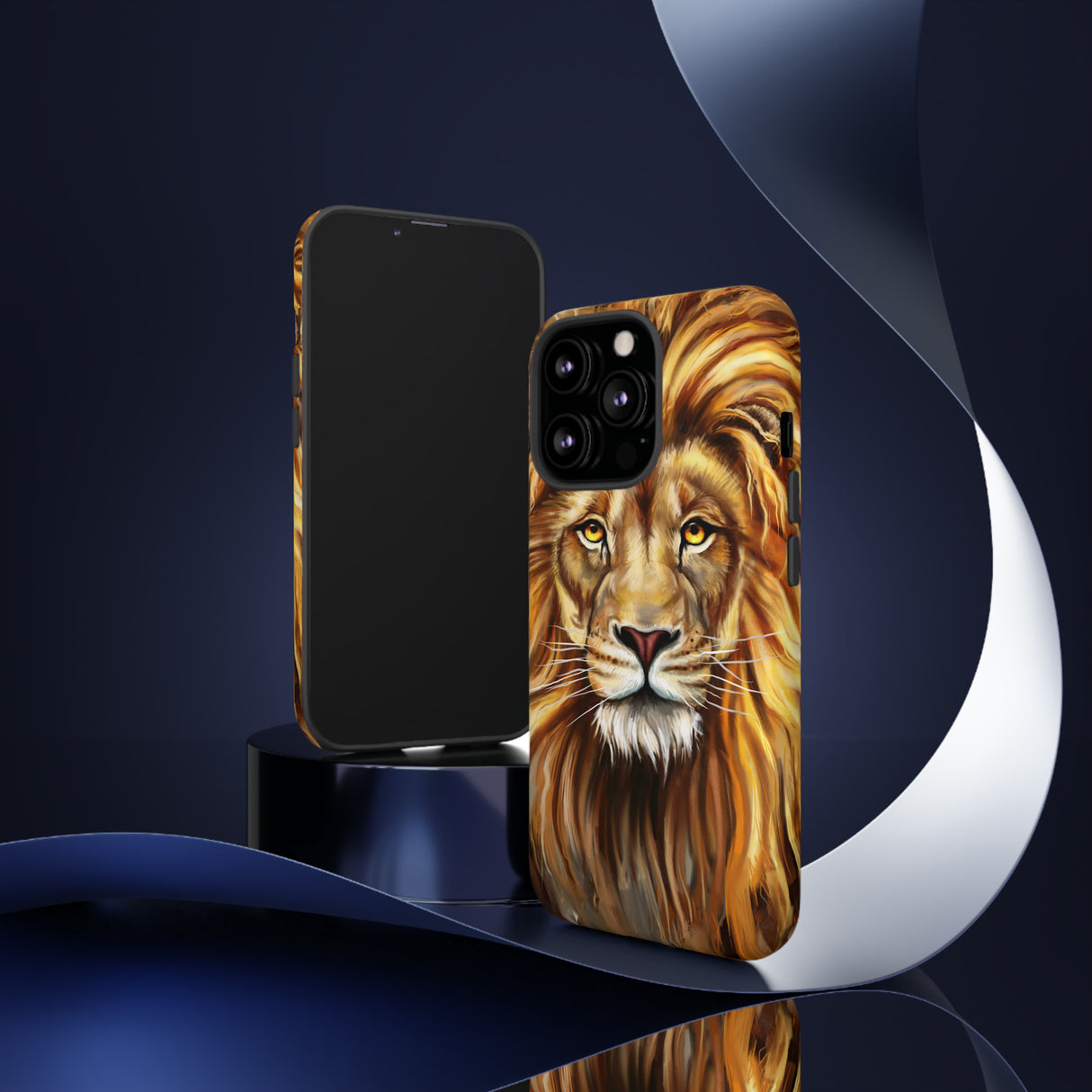 Lion head Digital Painting - Protective Phone Case