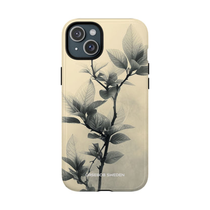 Beige Branch Art - Tough + MagSafe® iPhone 15 Phone Case