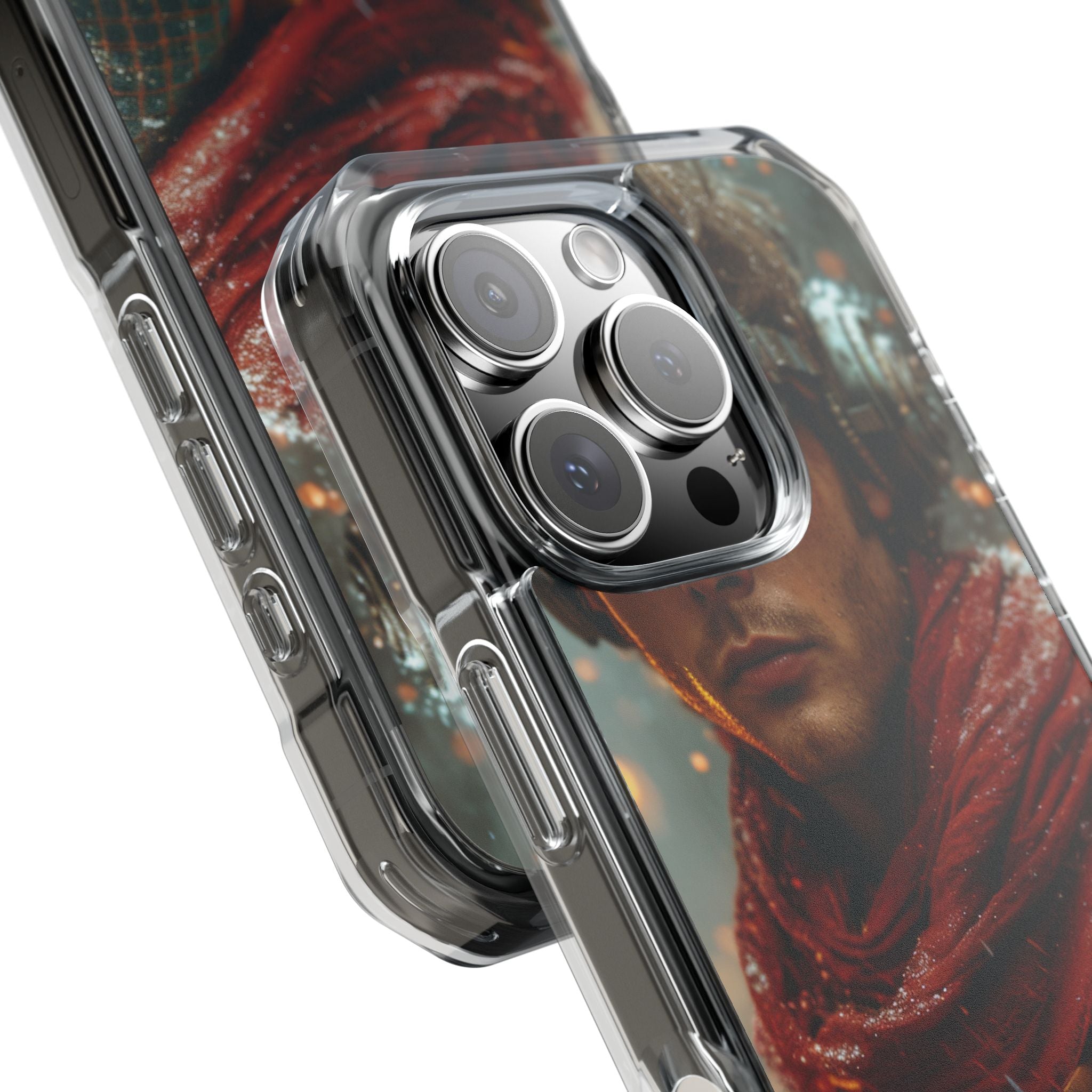 Futuristic Steampunk Explorer iPhone 16 - Impact Clear+