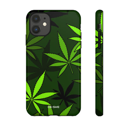 Green Leaf Symmetry - iPhone Case