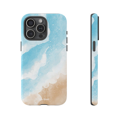 Serene Coastal Whispers - iPhone Case