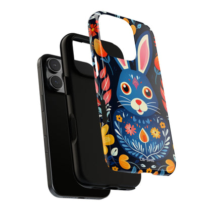 Bunny Jumps Joyfully - iPhone Case