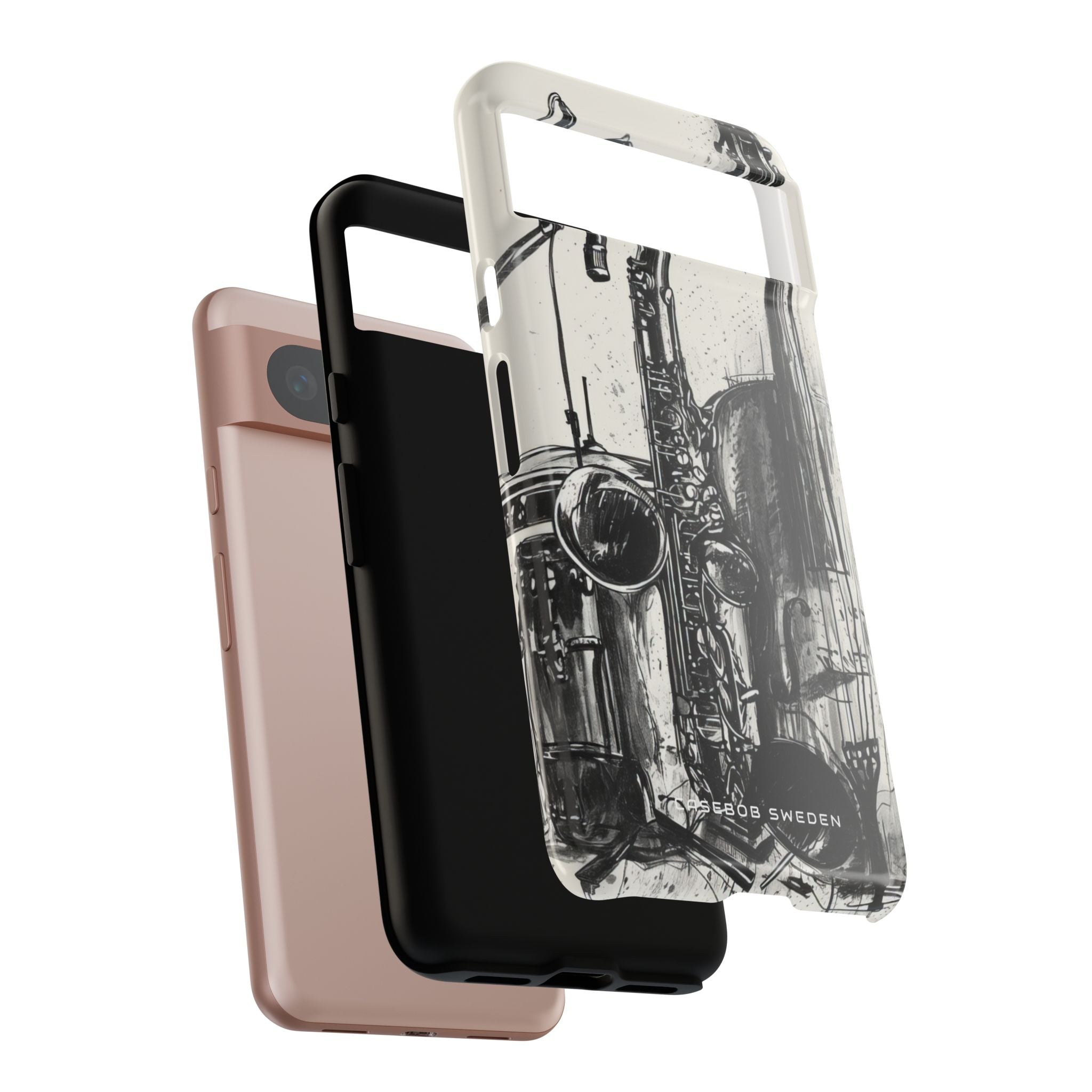 Jazz Instrument Line Symphony Google Pixel 8 - Tough Phone Case