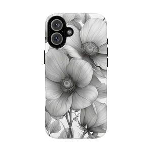 Botanical Elegance in Grayscale - for iPhone 16