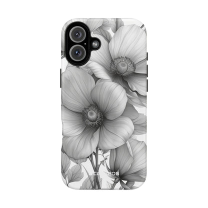 Botanical Elegance in Grayscale - for iPhone 16