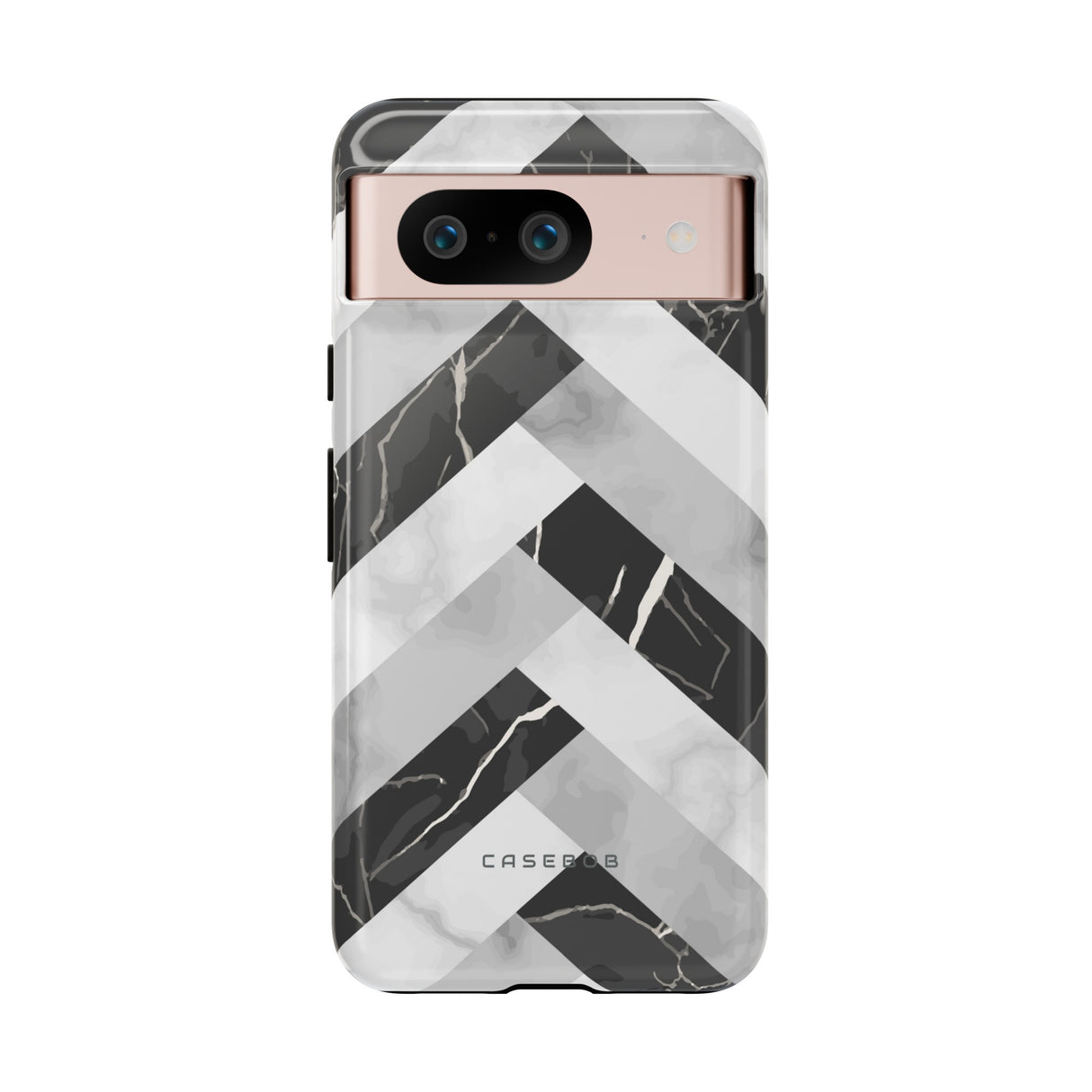 Grey Herringbone - Protective Phone Case