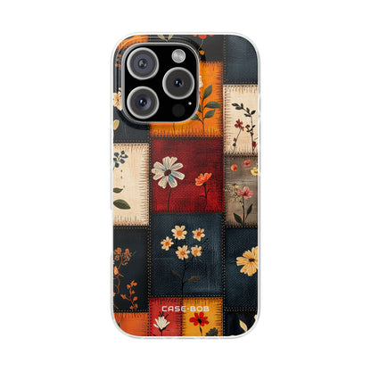 Patchwork Blooms iPhone 16 Pro Case - Soft
