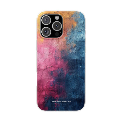 Blue Pink Abstract - Flexi iPhone 16 Phone Case