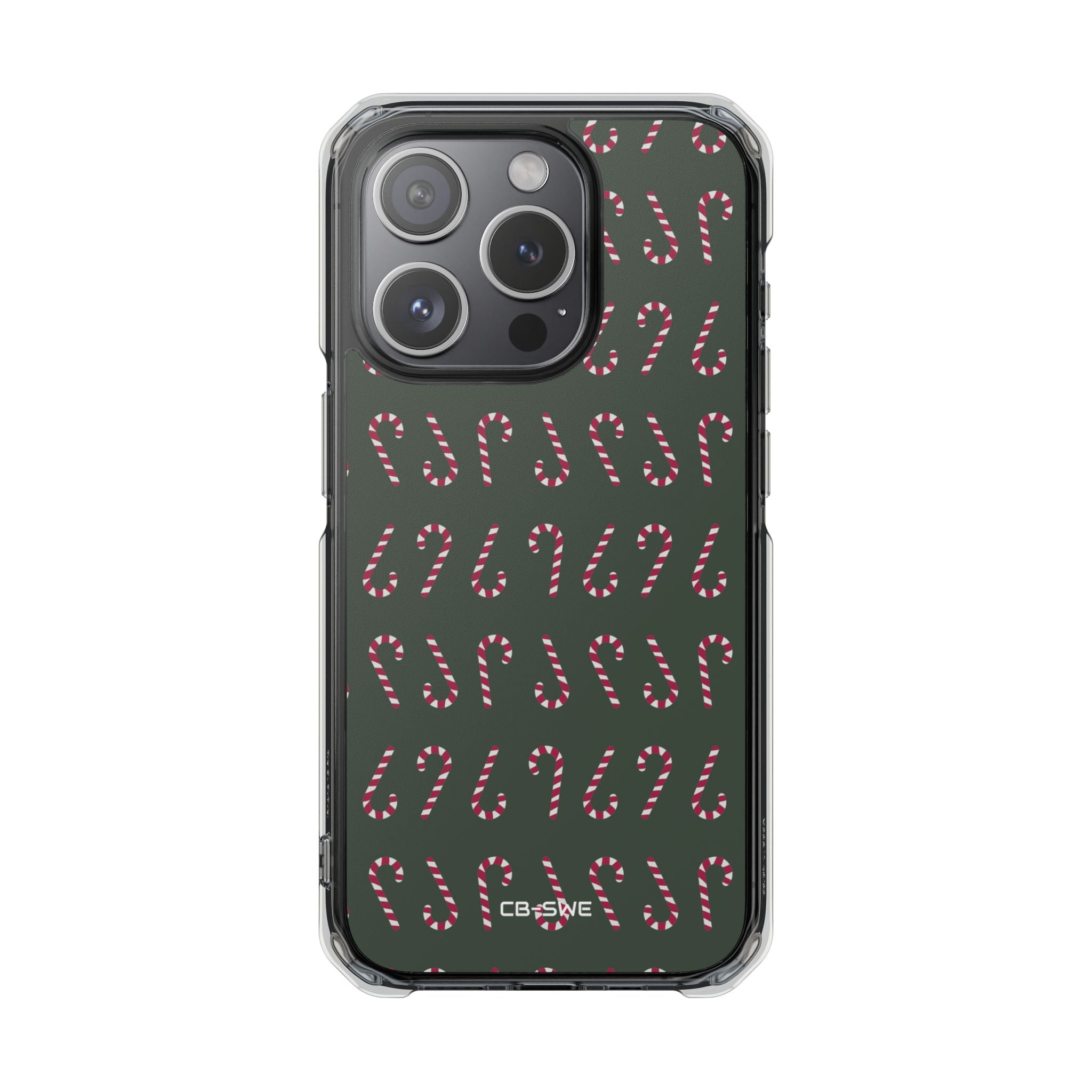 Candy Canes Aligned iPhone Case - Impact