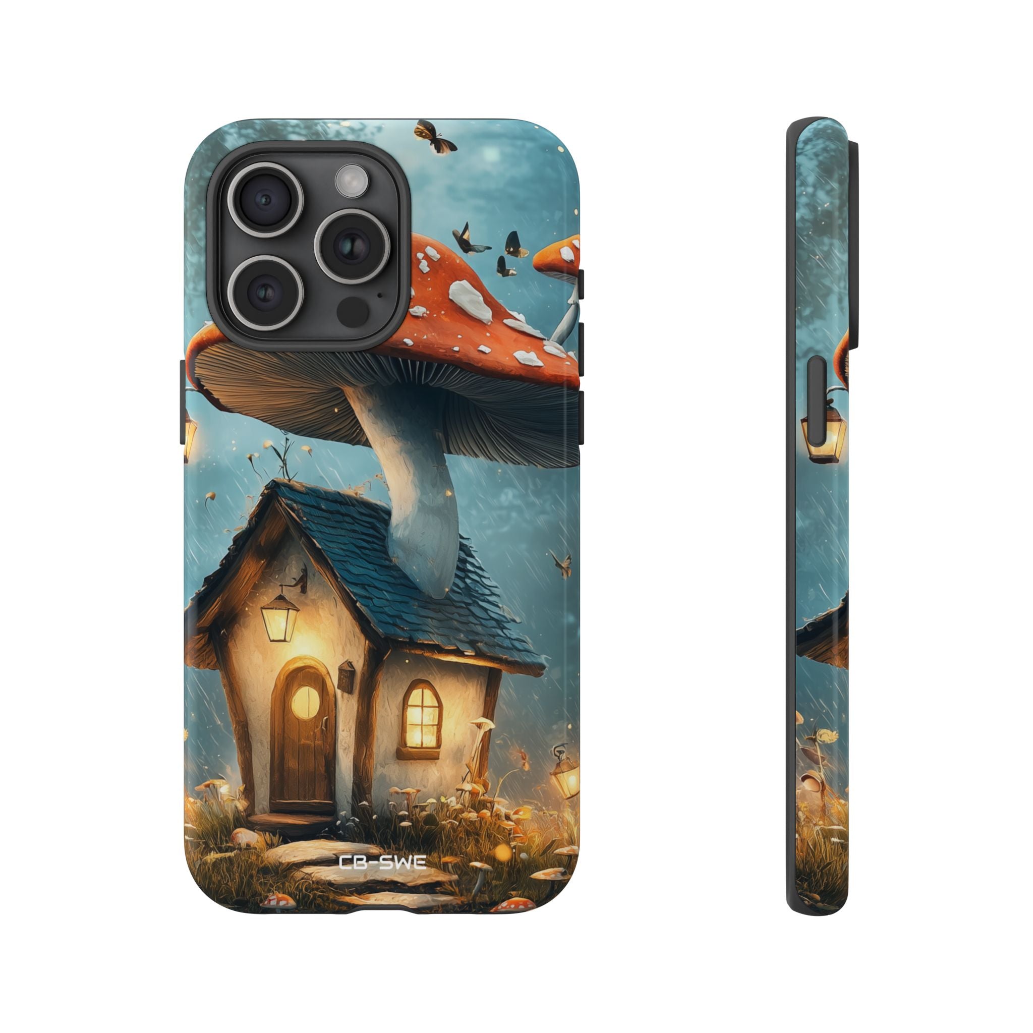 Mushroom House Glows - iPhone Case