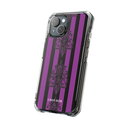 Ornamental Violet Stripes iPhone 15 Case - Impact