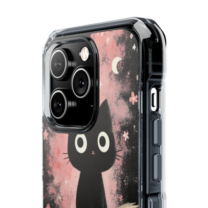 Whimsical Cat Soars iPhone Case - Impact