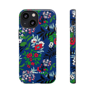 Blue Art Flowerfield - Protective Phone Case