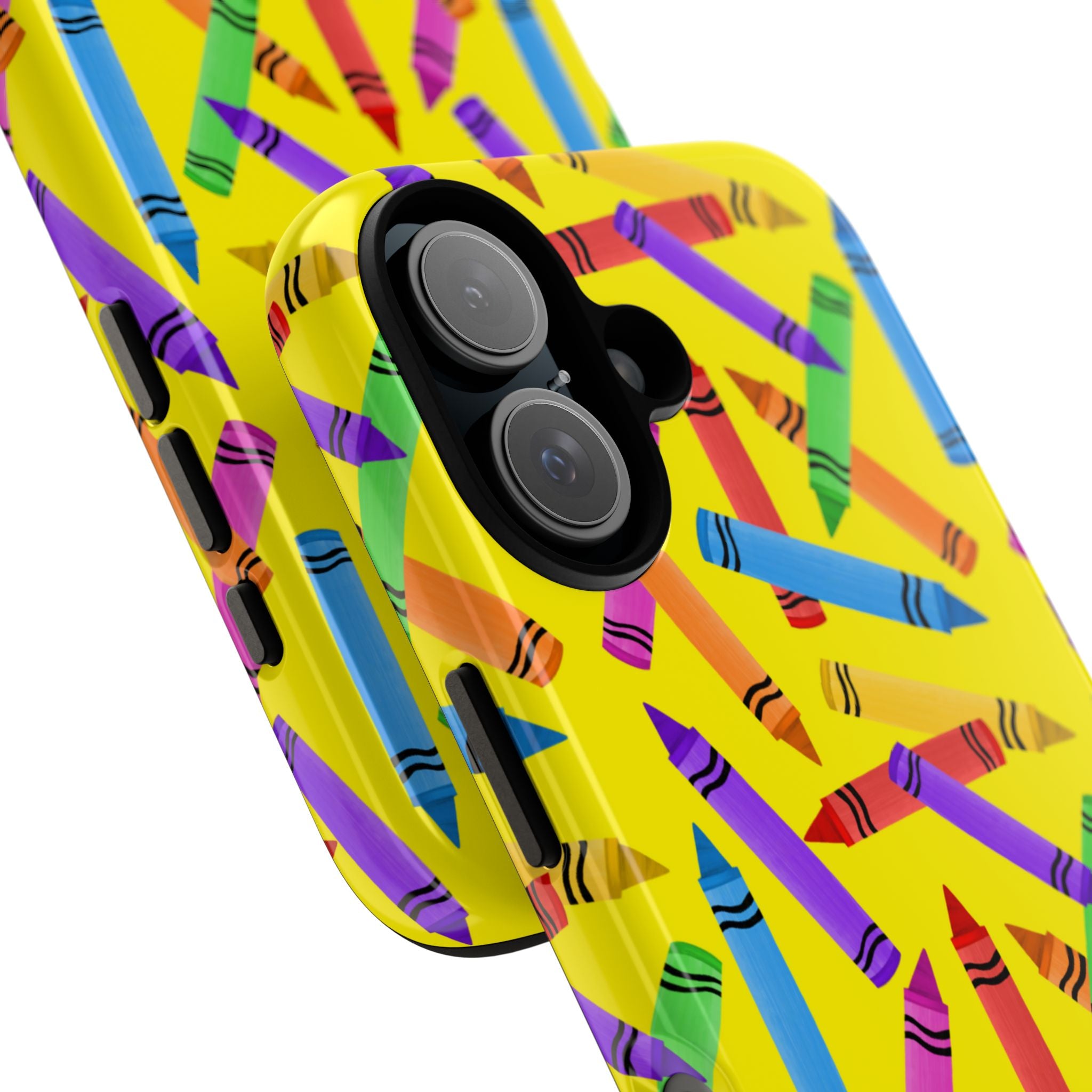 Crayons Scatter Playfully - iPhone Case