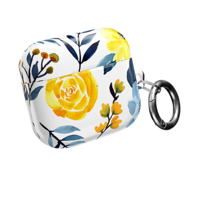 Yellow Blue Blossoms - AirPods Cover