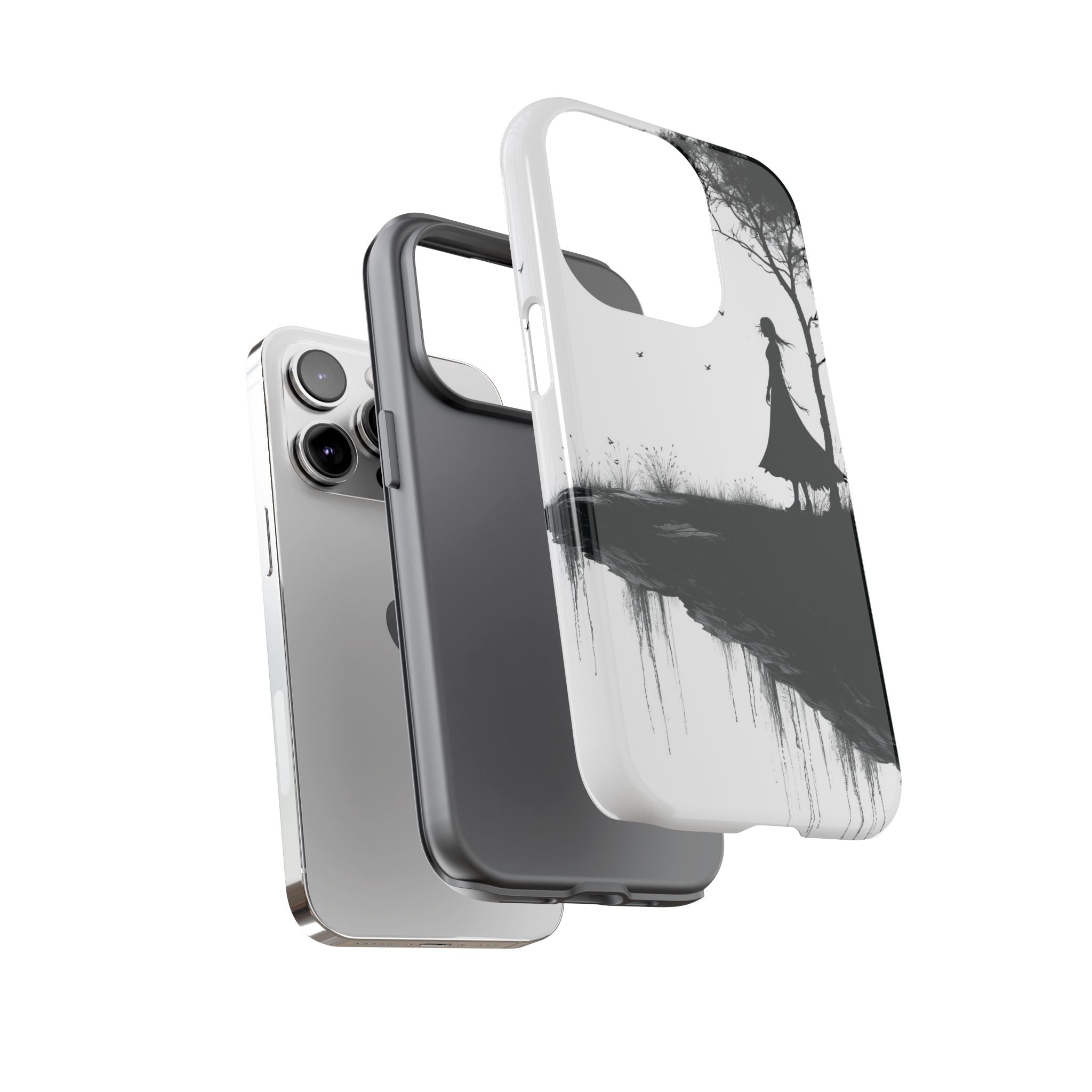 Cliffside Silhouette iPhone 14 Pro Case - Tough