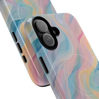 Dreamy Pastel Swirls - Tough + MagSafe® iPhone 16 Phone Case