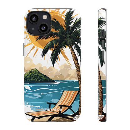 Sunny Palm Breeze iPhone 13 Case - Tough