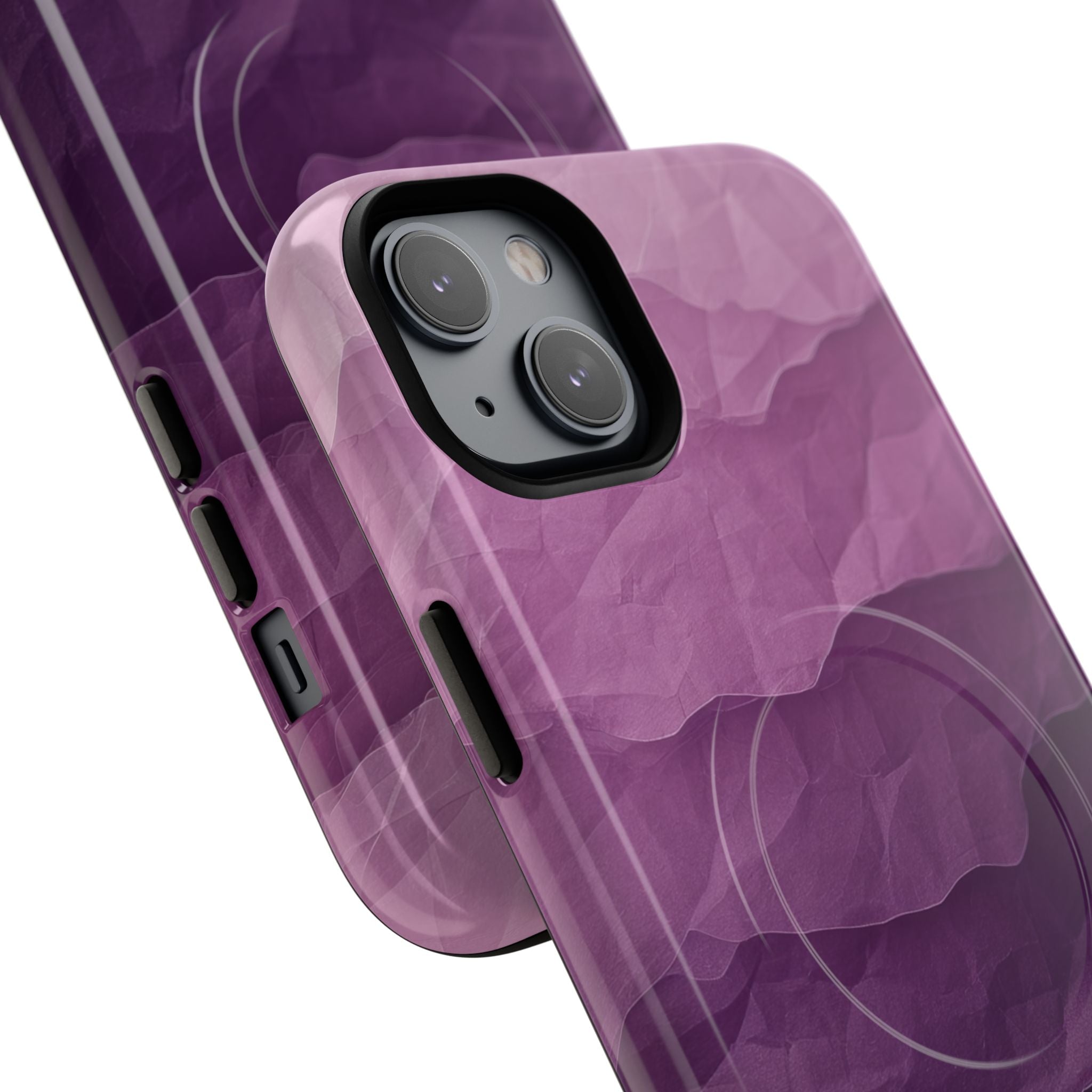 Purple Wave Layers iPhone 14 Plus Case - Tough+