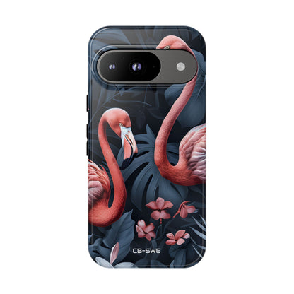 Flamingos Embrace Nature - Google Pixel Case