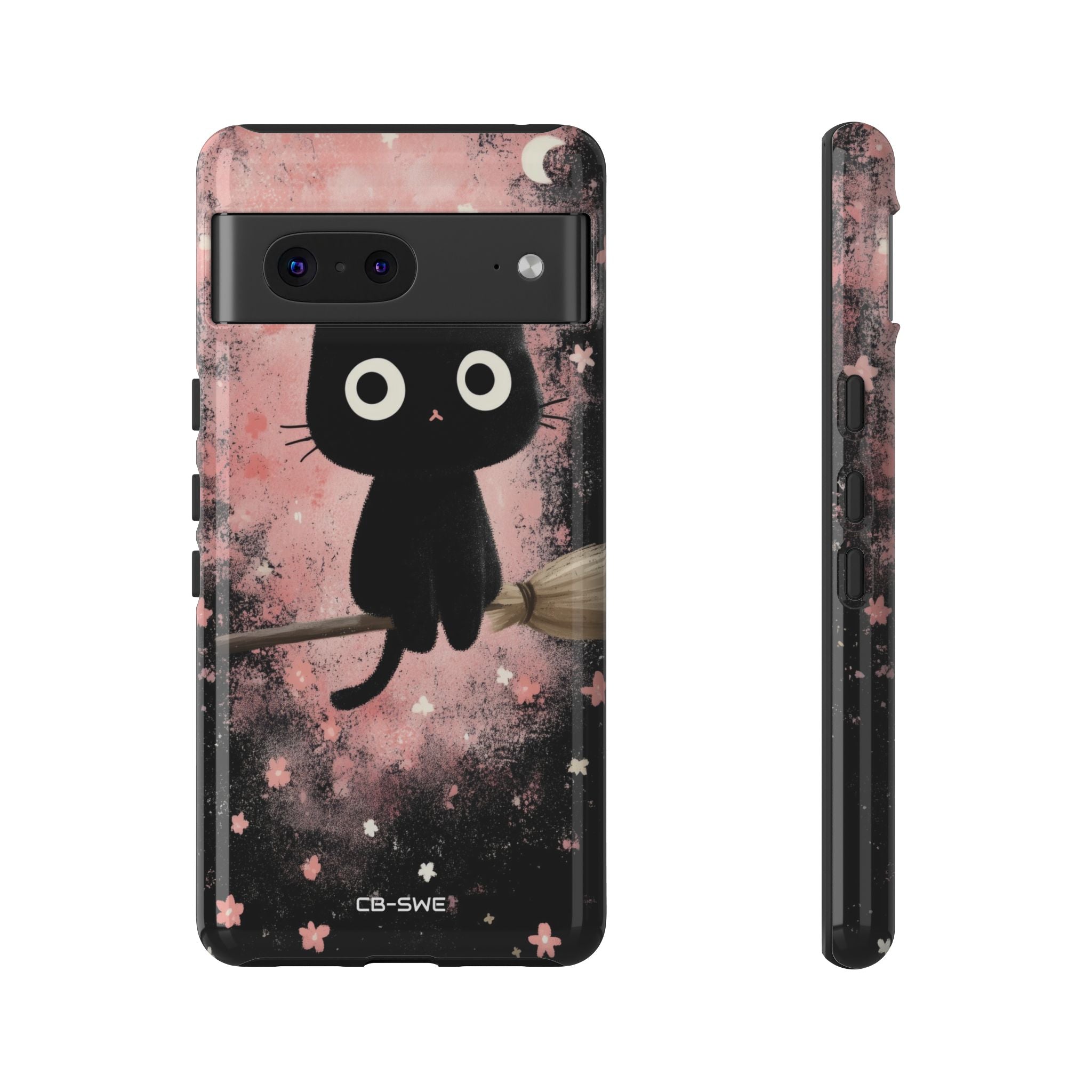 Whimsical Cat Soars - Google Pixel Case