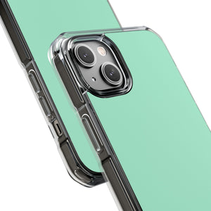 Magic Mint | Handyhülle für iPhone (Clear Impact Case - Magnetisch) 