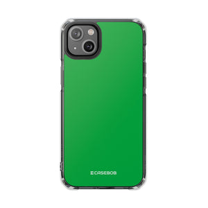 Pantone Green | Handyhülle für iPhone (Clear Impact Case – magnetisch)