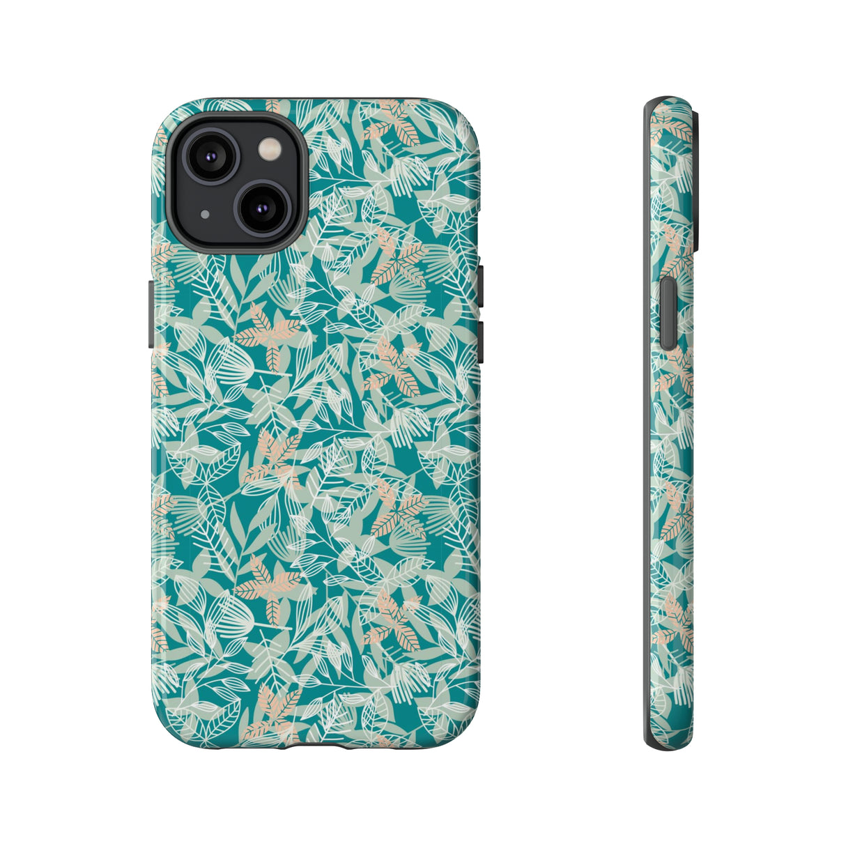 Dark Green Leaf Leaf - Protective Phone Case