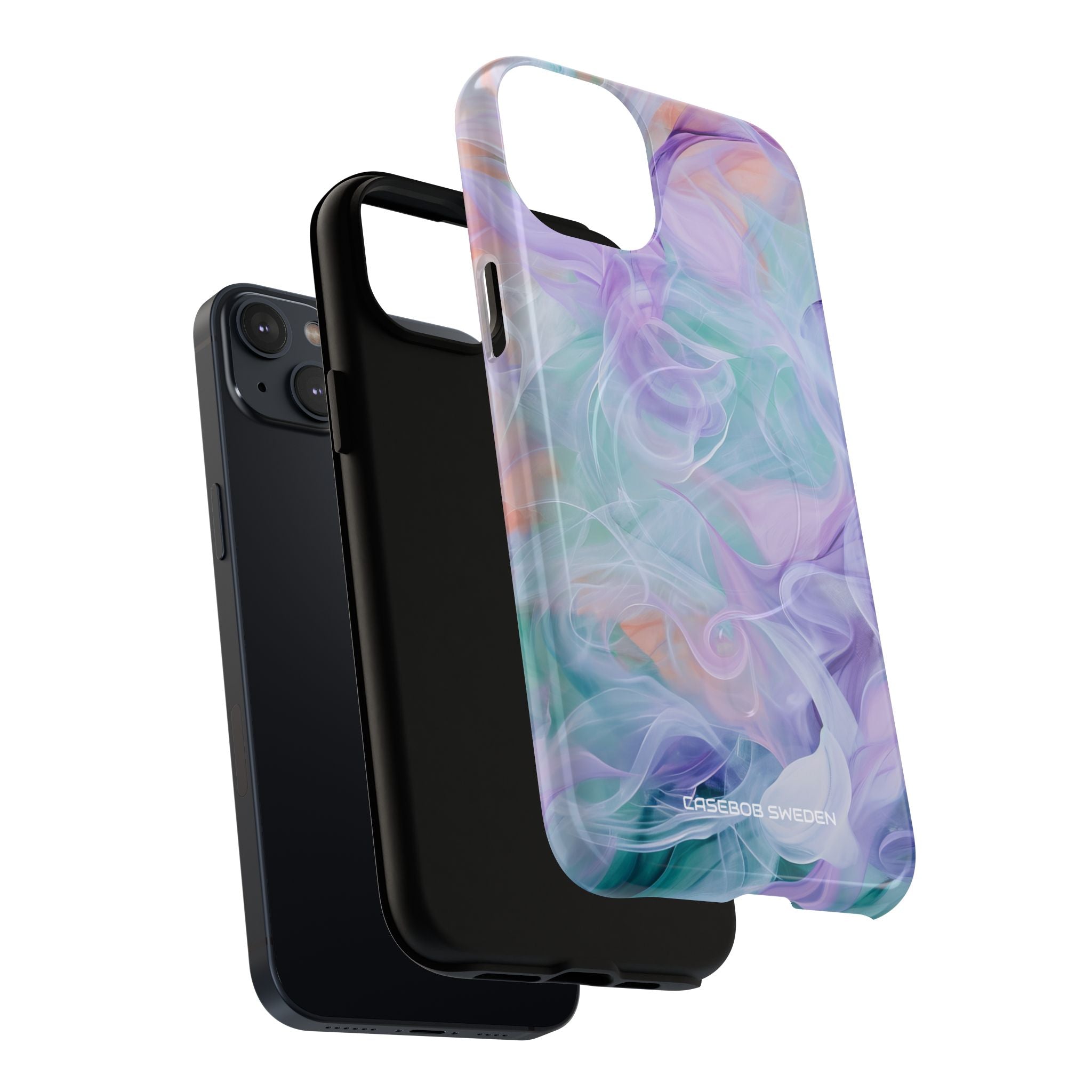 Purple Peach Whirl - Tough + MagSafe® iPhone 14 Phone Case