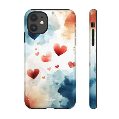 Floating Hearts Dance - iPhone Case