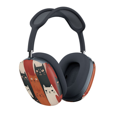 Cat Columns Orange - AirPod Max Case