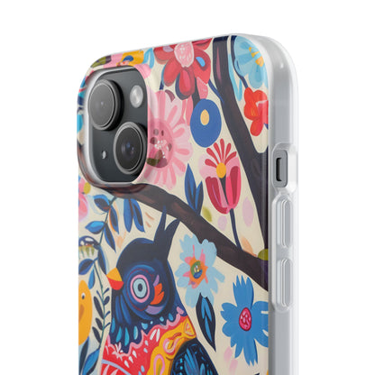 Owl Bloom iPhone 15 Plus Case - Soft