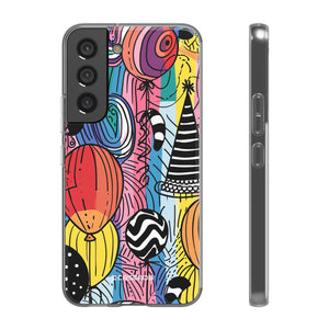 Vibrant Party Whimsy | Flexible Phone Case for Samsung Galaxy