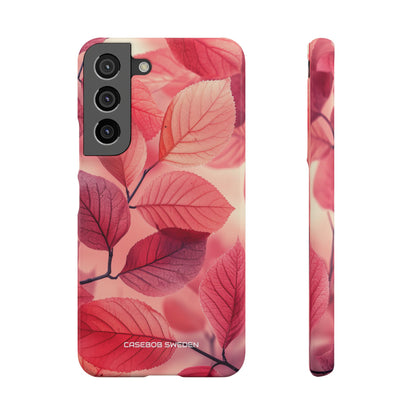 Pink Purple Nature Pattern - Slim Samsung S22 Phone Case